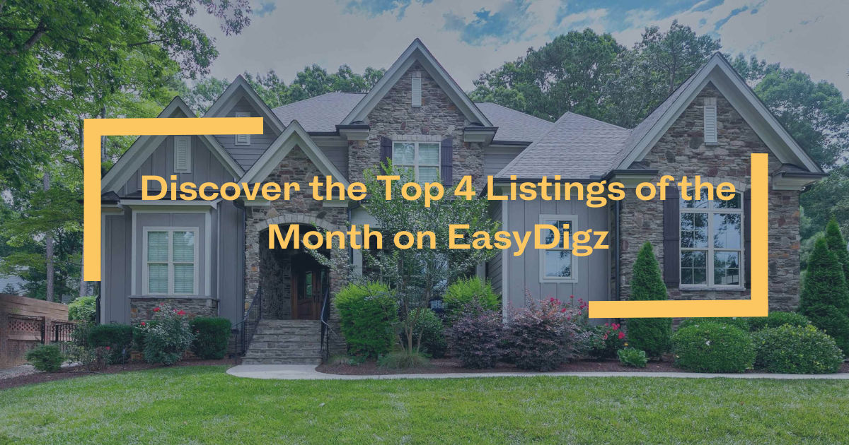 Discover the Top 4 Listings of the Month on EasyDigz